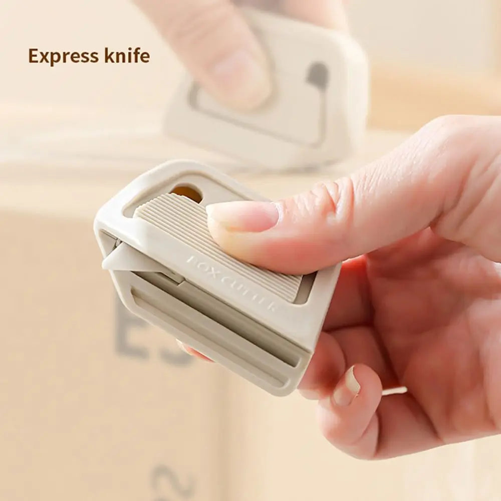 Automatic Retractable Box Cutter with Magnetic Safety