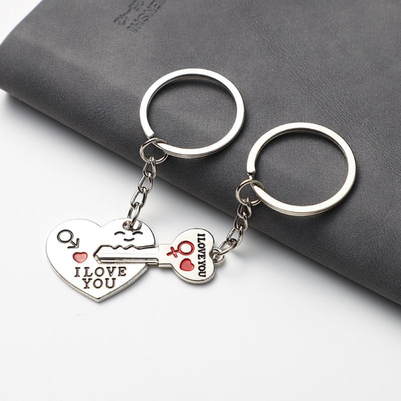 Love Heart Key Keychain