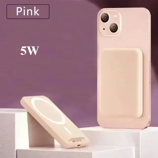 5000mAh Magnetic Power Bank, Wireless Portable Charger, Fast Charging MagSafe Battery Pack for iPhone 12/13/14/15/16/Plus/Pro Max