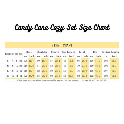 Women's Candy Cane Cozy Set