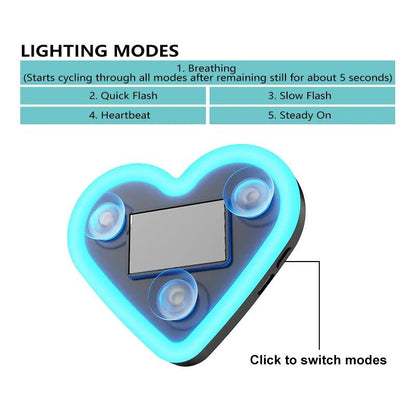 LoveGlow™ LED Car Heart Light