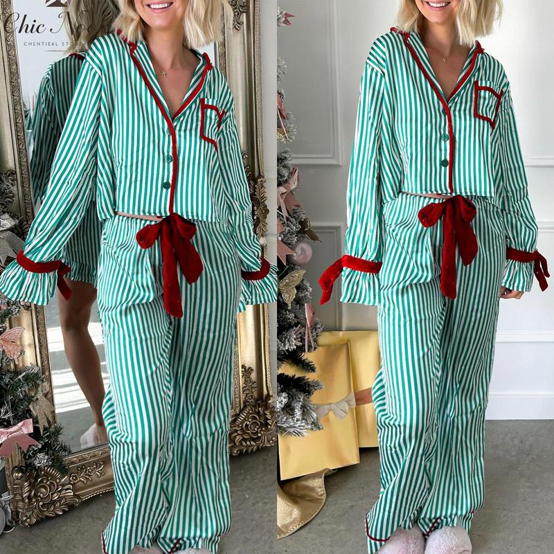 Women's Candy Cane Cozy Set