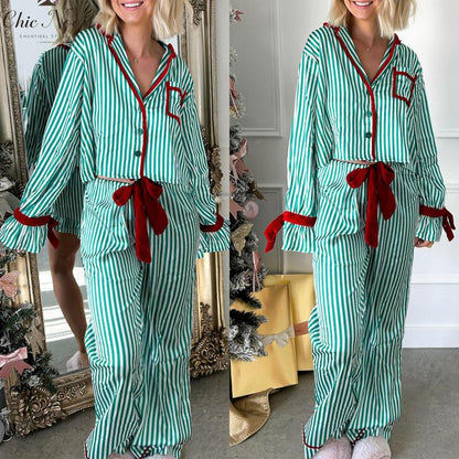 Women's Candy Cane Cozy Set
